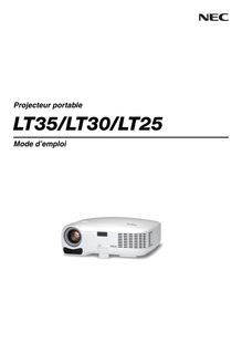 Notice Projecteur NEC  LT30