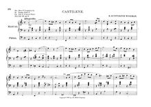 Partition complète, Cantilene, Cantilène, C major, Woodman, Raymond Huntington
