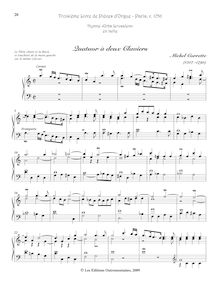 Partition Quatuor à deux Claviers - Hymne «Urbs Jerusalem» en taille, Troisième Livre de Pièces d’Orgue