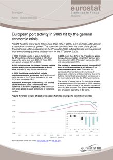 European port activity in 2009 hit by the general economic crisis