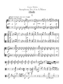 Partition altos, Symphony No.6, Tragische ( Tragic ), Mahler, Gustav