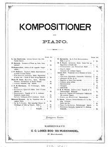 Partition , Tarantelle, Chor, Prindsesse Isabelle, Lystspil af J.L.Heiberg, med Musik af L. Zinck