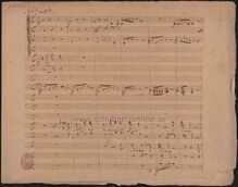 Partition Osanna en excelsis, 2nd revision, compositeur’s autograph partition compléte, Mass No. 5 en A♭