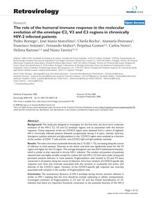 The role of the humoral immune response in the molecular evolution of the envelope C2, V3 and C3 regions in chronically HIV-2 infected patients