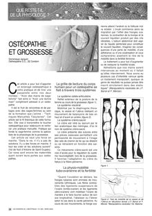 Doc 3 - OSTÉOPATHIE ET GROSSESSE
