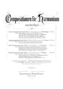 Partition complète (monochrome), 10 pièces pour Harmonium