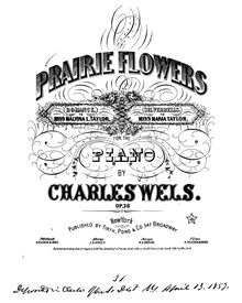 Partition , Chanson d’amitié. Andante. (See notes.), 2 Prairie Flowers