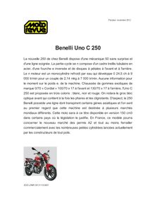 Benelli Uno C 250
