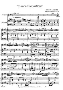 Partition violon et partition de piano, partition de violon, Bagatelles, Op.107