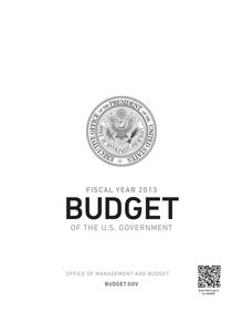Barack Obama s speach of the 13/02/2013 (FISCAL YEAR 2013/ Budget of the US government)