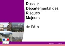 Dossier Départemental des Risques Majeurs de l Ain