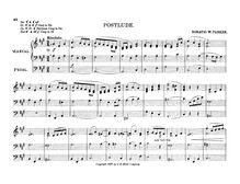 Partition No.1: Postlude, 3 Compositions pour orgue, Parker, Horatio