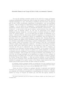 Alexandre Dumas et son Voyage de Paris à Cadix, ou comment (s ...