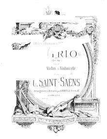 Partition complète, Piano Trio No. 2, Op.92, Saint-Saëns, Camille