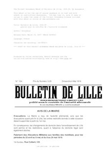 Bulletin de Lille, 1916.05 par Anonymous