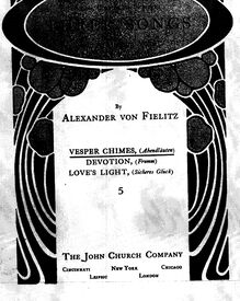 Partition Vesper Chimes, Vesper Chimes, Devotion, Love s Light, Fielitz, Alexander von