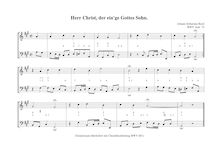 Partition complète, Herr Christ, der einge Gottessohn, BWV Anh.75