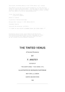 The Tinted Venus - A Farcical Romance
