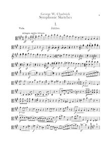 Partition altos, symphonique sketches, Chadwick, George Whitefield