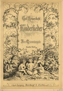 Partition Volume 2 cover, Kinderlieder mit Klavierbegleitung von Carl Reinecke. Op. 37, 63, 75, 91, 135, 154b, 196.