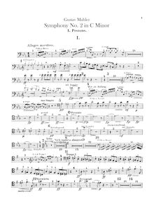 Partition Trombone 1, 2, 3, 4, Tuba, Offstage orchestre score, Symphony No.2