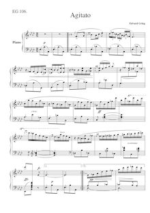 Partition complète, Agitato, Grieg, Edvard par Edvard Grieg