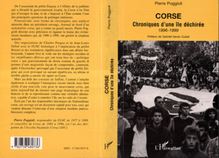CORSE CHRONIQUE D UNE ÎLE DÉCHIRÉE 1996-1999