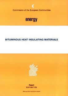 Bituminous heat insulating materials