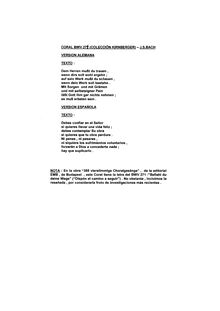 Partition chorals: BWV 271-290, choral harmonisations, Vierstimmige Choralgesänge&nbsp;; Four Part Chorales