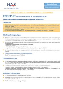 ENCEPUR - Synthèse d avis ENCEPUR - CT6457