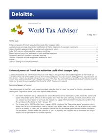 World Tax Advisor