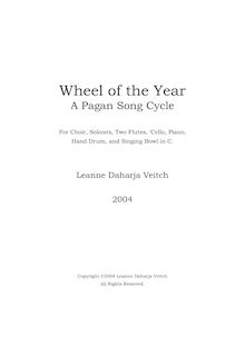 Partition complète, Wheel of pour Year, Wheel of the Year: A Pagan Song Cycle