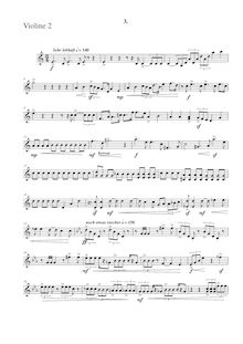 Partition violon 2, corde quintette, Streichquintett mit obligater Sopran-Vokalise im 2. Satz par Albin Fries