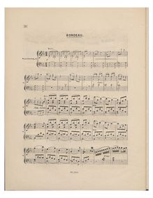 Partition , Rondeau: Allegretto, Piano Concerto No.2, Concerto allegro, andante & rondeau, pour le piano, avec accompagnament de grand orchestre