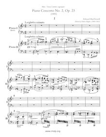 Partition complète, Piano Concerto No.2, MacDowell, Edward
