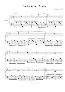 Partition complète, Nocturne en C major, C major, Nicholson-Ward, Alexander Robert