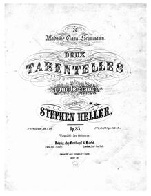 Partition No.2 en A♭ major, 2 Tarantelles, Heller, Stephen