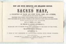 Partition complète, pour sacré harpe, The Sacred Harp; A Collection of Psalm and Hymn Tunes, Ode and Anthems