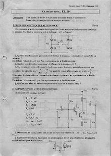 UTBM electronique analogique 1999 tc