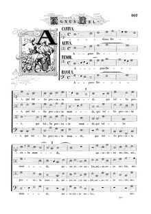Partition Agnus Dei (monochrome), Missa Jäger, Missa Venatorum, Missa octavi toni
