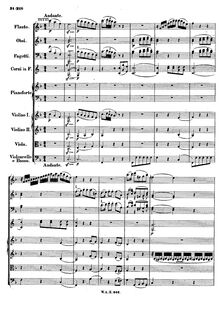 Partition , Andante, Piano Concerto No.25, C major, Mozart, Wolfgang Amadeus