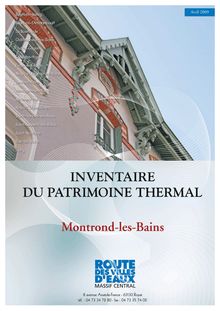 Montrond-les-Bains - Inventaire du patrimoine thermal