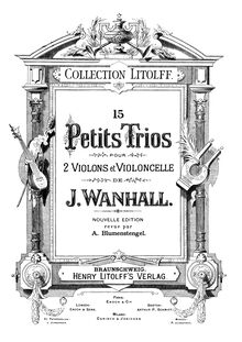 Partition violon 1, 15 Short Trios, 15 Petits Trios pour 2 Violons et Violoncelle