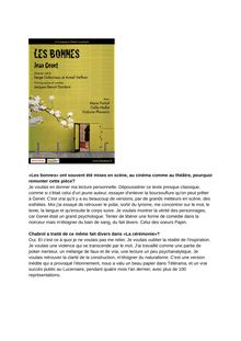 Lacan & Genet : " Les Bonnes ".