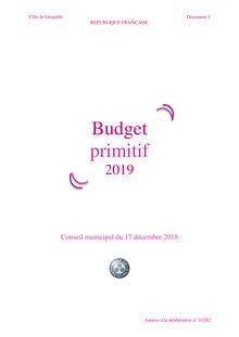 Budget primitif de la ville de Grenoble
