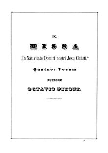 Partition Kyrie et Gloria (monochrome), Missa en Nativitate Domini nostri