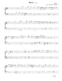 Partition Duet No.2 - partition complète, duos pour violes de gambe