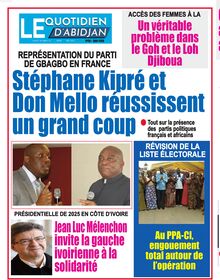 Le Quotidien d Abidjan n°4252 - Du mardi 29 novembre 2022