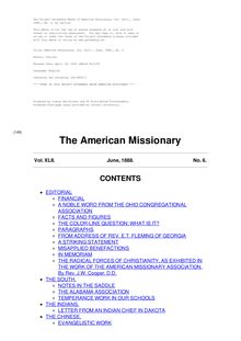 The American Missionary — Volume 42, No. 06, June, 1888