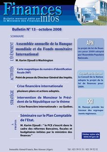 Bulletin N° 13 - octobre 2008